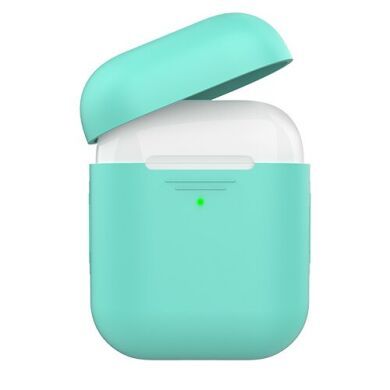 Чехол для Apple AirPods AHASTYLE Duo Silicone Case for Apple AirPods - Mint Green (AHA-02020-MGR)