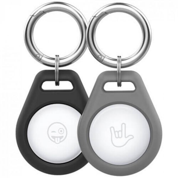 Чехол AhaStyle Premium Silicone Secure Holder for AirTag Dark Grey (CP-156-DG)