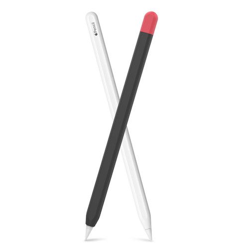 Чехол для Apple Pencil 2 AHASTYLE Two Color Silicone Sleeve - Black/Red (AHA-01652-BNR)