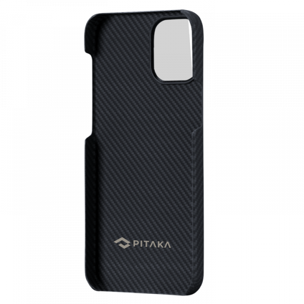 Чохол-накладка для iPhone 12 - Pitaka Air Case Twill - Black/Grey (KI1201MA)