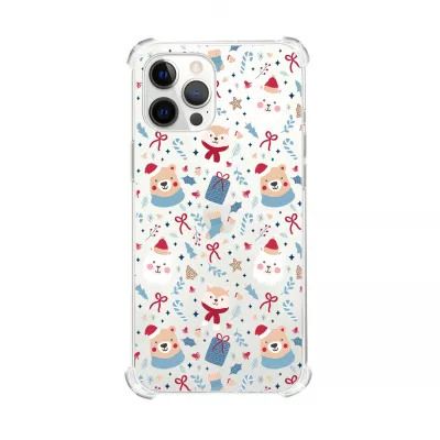 Wave Christmas Holid Clear Case (NPRINT) iPhone 14 Pro (Різдвяні тварини)