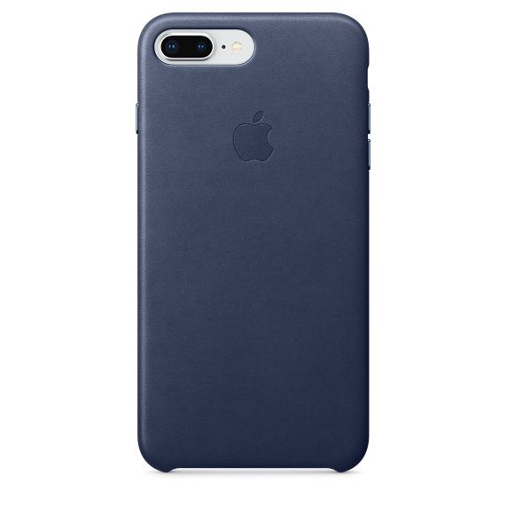 Чохол-накладка для iPhone 7 Plus/8 Plus - Apple Leather Case - Midnight Blue (MQHL2)