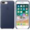 Чохол-накладка для iPhone 7 Plus/8 Plus - Apple Leather Case - Midnight Blue (MQHL2)