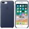 Чохол-накладка для iPhone 7 Plus/8 Plus - Apple Leather Case - Midnight Blue (MQHL2)
