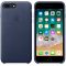 Чохол-накладка для iPhone 7 Plus/8 Plus - Apple Leather Case - Midnight Blue (MQHL2)