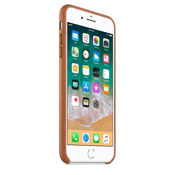 Чехол-накладка для iPhone 8 Plus/7 Plus - Apple  Leather Case - Saddle Brown (MQHK2)
