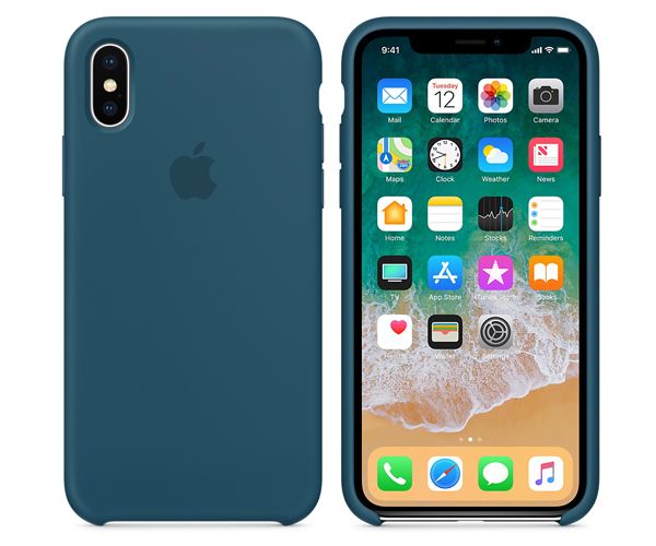 Чехол-накладка для iPhone X - Apple Silicone Case - Cosmos Blue (MR6G2)