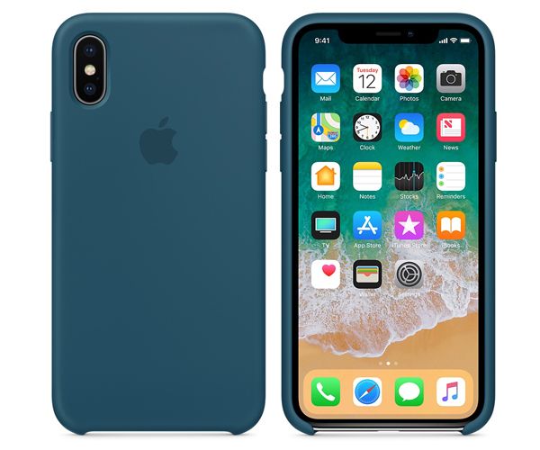 Чехол-накладка для iPhone X - Apple Silicone Case - Cosmos Blue (MR6G2)