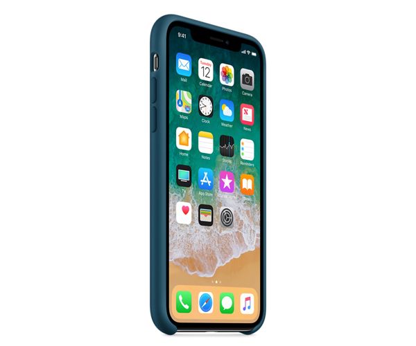 Чехол-накладка для iPhone X - Apple Silicone Case - Cosmos Blue (MR6G2)