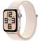 Apple Watch SE 2 LTE 40mm Starlight Aluminum Case with Starlight Sport Loop (MRG33)
