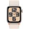 Apple Watch SE 2 LTE 40mm Starlight Aluminum Case with Starlight Sport Loop (MRG33)