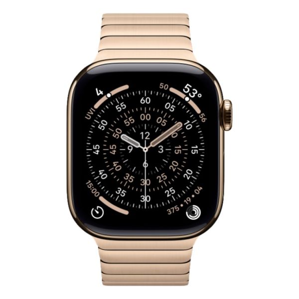 Apple Watch Series 11 GPS + Cellular 42mm Gold Tit. Case w. Gold Link Bracelet (MXMC3)