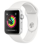 Apple Watch Series 3 (GPS) 42mm Silver Aluminium Case with White Sport Band (MTF22)