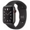 Apple Watch Series 5 LTE 44mm Space Black Titanium Case with Black Sport Band (MWR52)