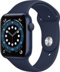 Apple Watch Series 6 GPS 44mm Blue Aluminium Case with Deep Navy Sport Band (M00J3)