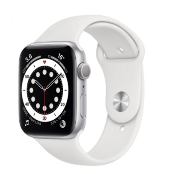 Apple Watch Series 6 GPS 40mm Silver Aluminium Case with White Sport Band (MG283)