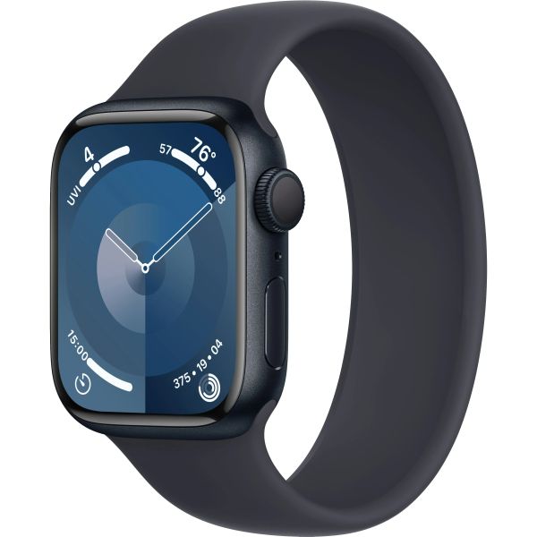 Apple Watch Series 9 GPS 41mm Midnight Aluminum (MR9L3) + Midnight Solo Loop S7 (MT9T3)