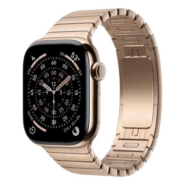 Apple Watch Series 11 GPS + Cellular 42mm Gold Tit. Case w. Gold Link Bracelet (MXMC3)