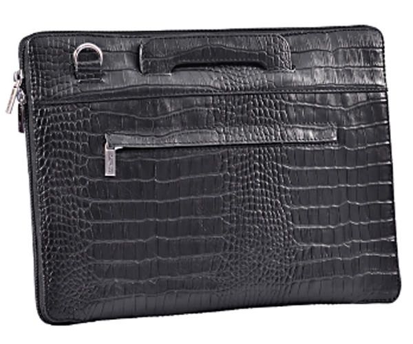 Сумка для MacBook 13" - ISSA HARA CROCO - Black (B13(21-00))