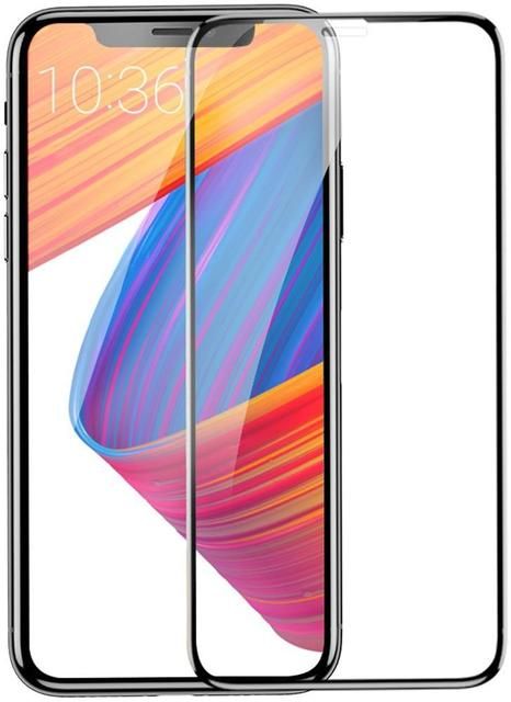 Защитное стекло Baseus 0.2mm All-screen Arc-surface Tempered Glass Film для Apple iPhone X/Xs - Black (SGAPIPHX-TN01)