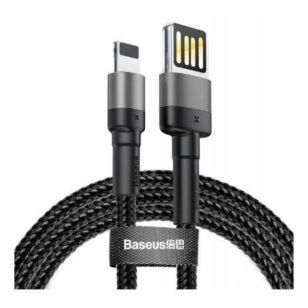 Кабель Baseus Cafule Lightning Special Edition 2.4A (1m) - Gray (CALKLF-GG1)