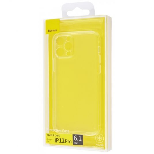 Чохол-накладка для iPhone 12 Pro - Baseus Simple Camera Protection - Transparent