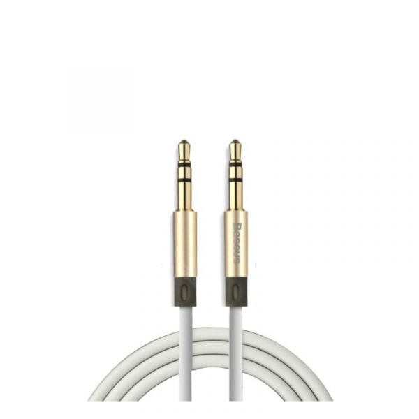 Аудио кабель Baseus Fluency Series AUX Audio Cable 1.2M Gold (WEBASEAUX-LA0V)
