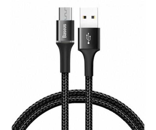 Кабель Baseus Halo Data Micro USB Cable 2A (2m) Black (CAMGH-C01)