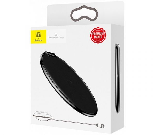 Беспроводное зарядное устройство Baseus iX Desktop Wireless Charger Black (WXIX-01)