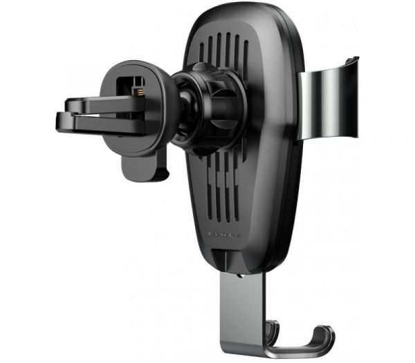 Беспроводное автомобильное зарядное устройство Baseus Metal Wireless Charger Gravity Car Mount Tarnish (WXYL-B0A)