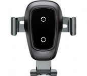 Беспроводное автомобильное зарядное устройство Baseus Metal Wireless Charger Gravity Car Mount Tarnish (WXYL-B0A)