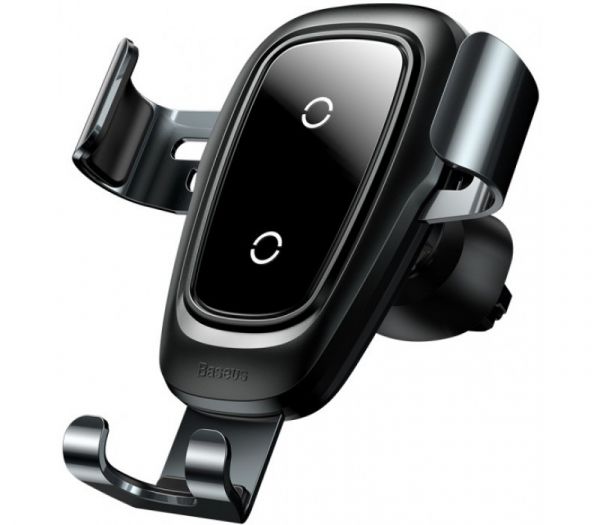 Беспроводное автомобильное зарядное устройство Baseus Metal Wireless Charger Gravity Car Mount Tarnish (WXYL-B0A)