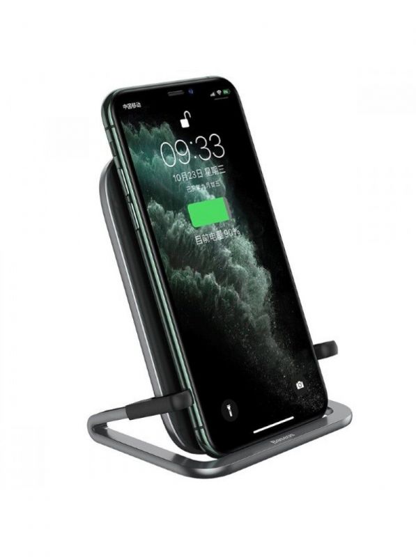 Беспроводное зарядное устройство Baseus Rib Horizontal and Vertical Holder 15W - Black (WXPG-01)