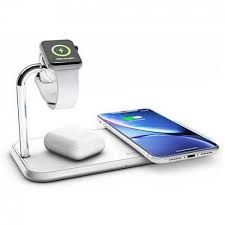 Беспроводное зарядное устройство Zens Dual Aluminium Wireless Charger + Apple Watch 10W White (ZEDC05W/00)