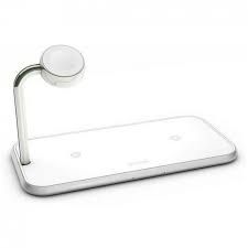 Беспроводное зарядное устройство Zens Dual Aluminium Wireless Charger + Apple Watch 10W White (ZEDC05W/00)