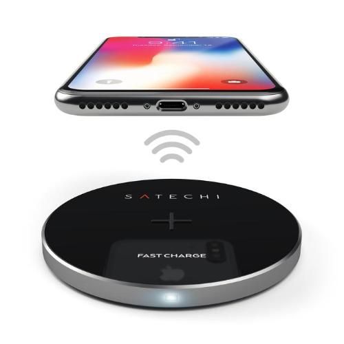 Бездротовий зарядний пристрій Satechi Wireless Charging Pad Space Grey (ST-WCPM)