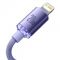 Кабель Baseus Crystal Shine Series Type-C to Lightning 20W (1.2m) (purple) CAJY000205