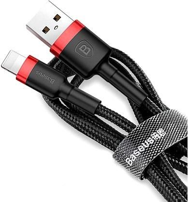 Кабель Baseus Cafule Lightning 1.5A (2m) (Red/Black) (CALKLF-C19)