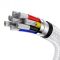 Кабель Baseus Cafule Metal Type-C to Type-C 100W (1m) - White (CATJK-C02)