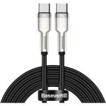 Кабель Baseus Cafule Metal Type-C to Type-C 100W (2m) (black) (CATJK-D01)