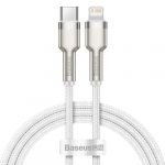 Кабель Baseus Cafule Metal Type-C to Lightning PD 20W (1m) - White (CATLJK-A02)