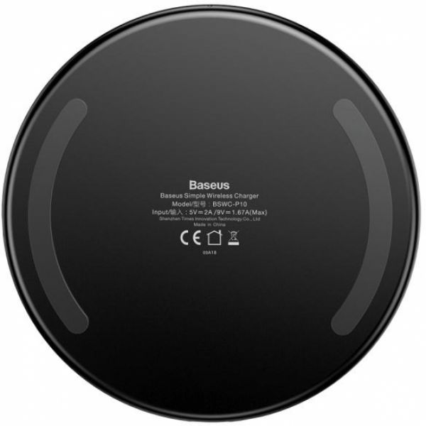 Безпровідний зарядний пристрій Baseus Simple Wireless Charger Black (CCALL-JK01)