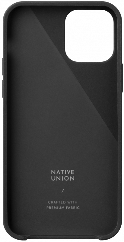 Чохол-накладка для iPhone 12 Pro Max - Native Union Clic Canvas Case Slate (CCAV-BLK-NP20L)