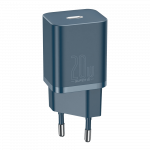 Сетевое зарядное устройство Baseus Super Silicone PD Charger 20W (1Type-C) - Blue (CCSUP-B03)
