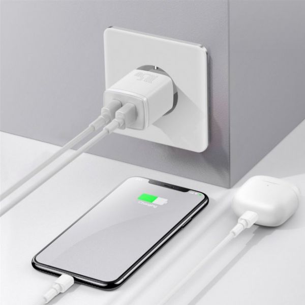 Зарядний пристрій Baseus Compact 10,5W (2 USB) (white) (CCXJ010202)