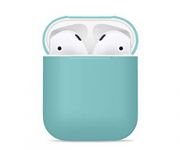 Чехол Airpods Silicon case Sea blue (in box)