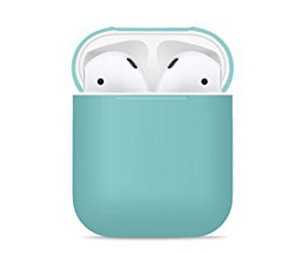 Чехол Airpods Silicon case Sea blue (in box)