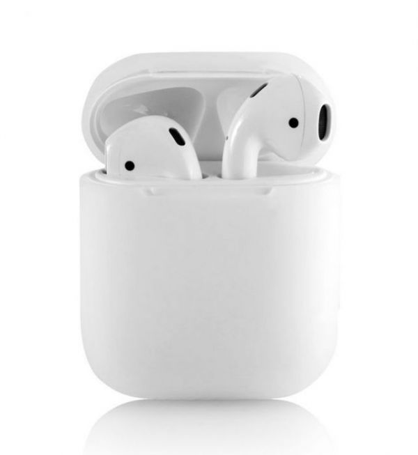 Чехол Airpods Silicon case+straps green (in box) CASE_AIRPODS_TRANSPARENT