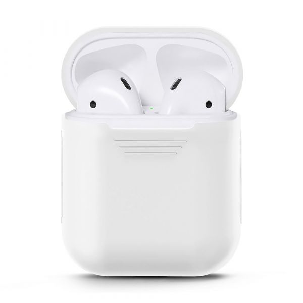 Чехол Airpods Silicon case+straps green (in box) CASE_AIRPODS_WHITE
