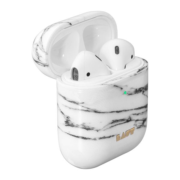 Чохол для AirPods - Laut Huex Elements - Marble White (L_AP_HXE_MW)